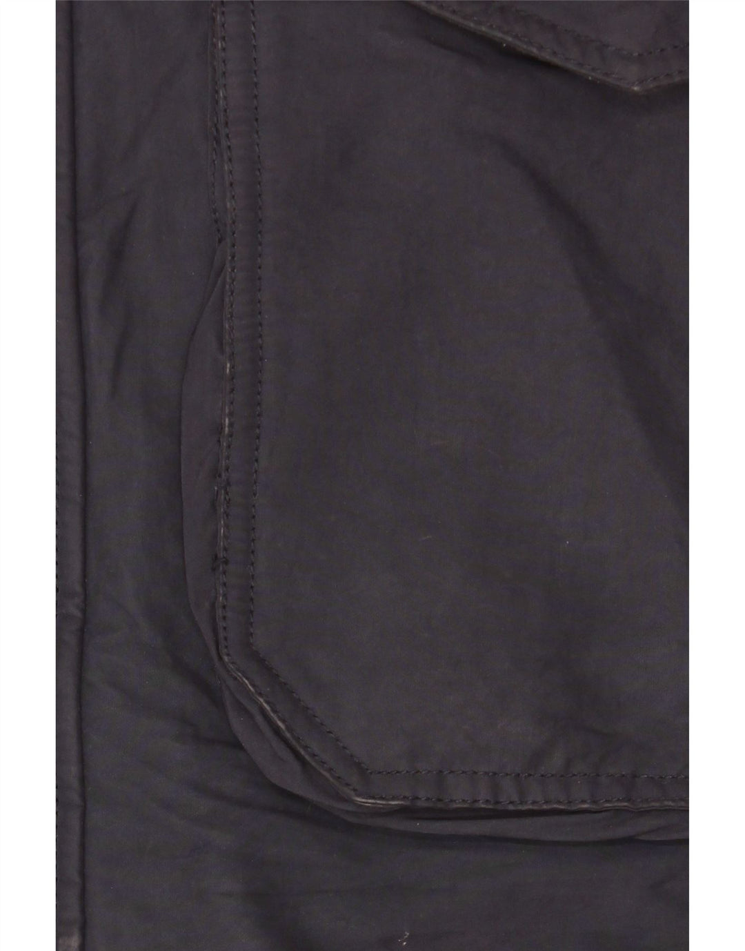 Zara Herren-Mantel mit Kapuze, gepolstert, UK 38, mittelmarineblau, Polyester