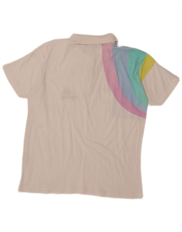 Sergio Tacchini Herren-Poloshirt mit Grafik, mittelweiße Baumwolle