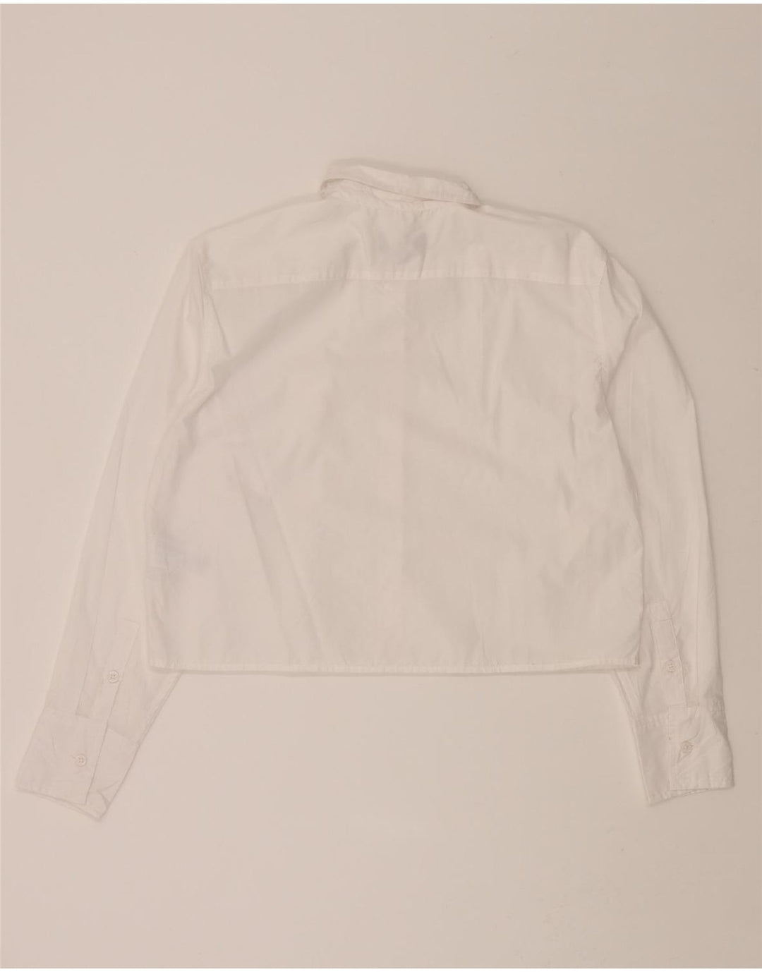 J. CREW Womens Oversized Crop Shirt Blouse US 4 Small White Cotton Vintage J. Crew and Second-Hand J. Crew from Messina Hembry 