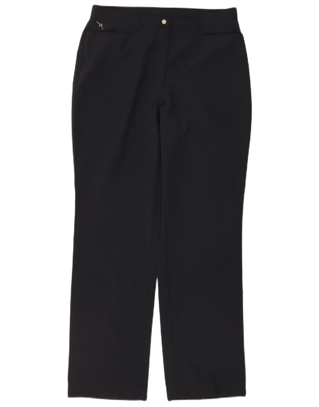 Chervo Damen Gerade Freizeithose W30 L32 Schwarz Polyester