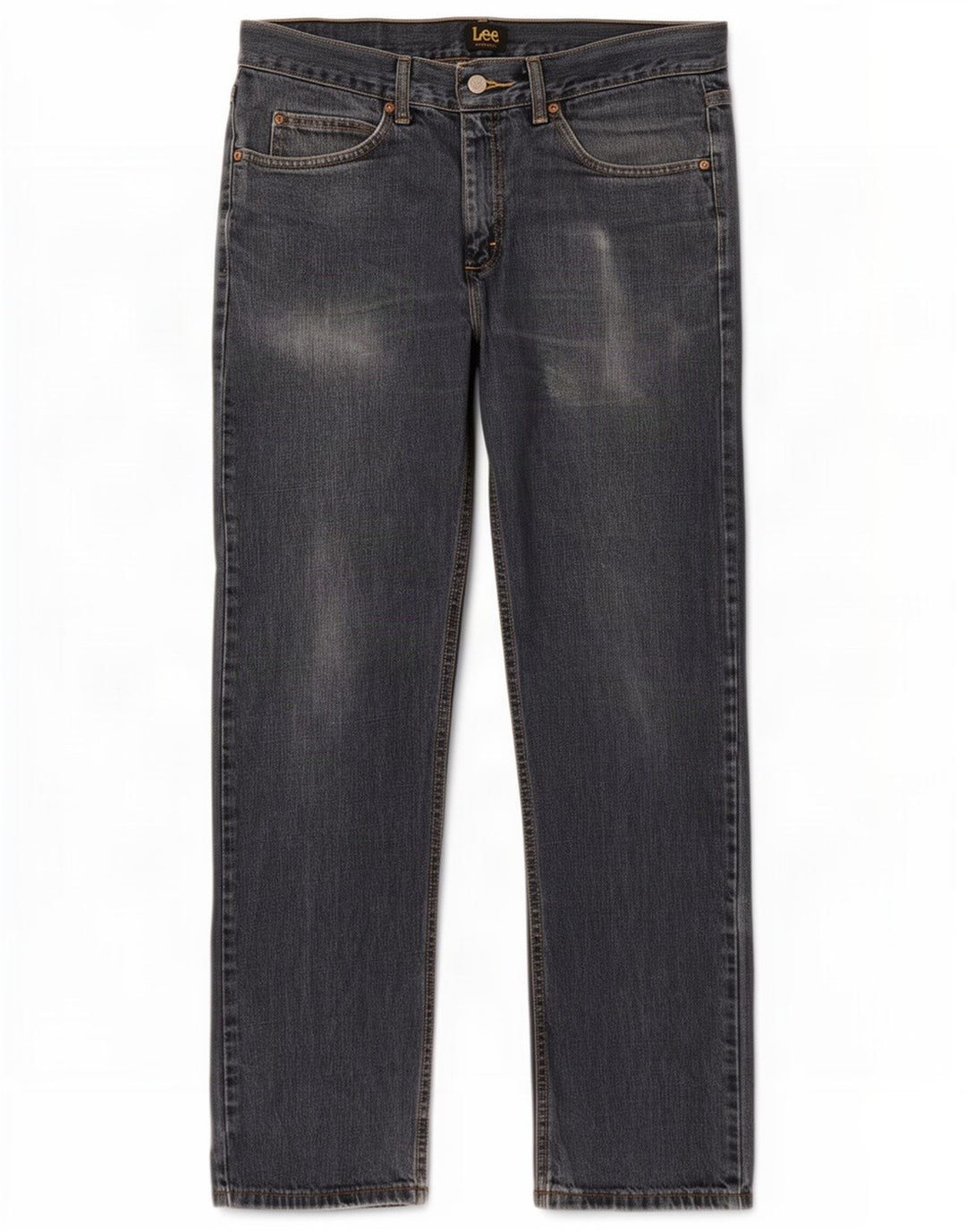 Lee Herren Straight Jeans W32 L32 Blaue Baumwolle