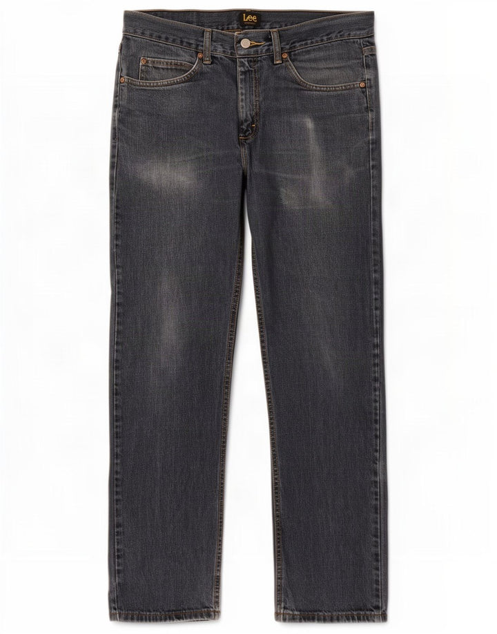 Lee Herren Straight Jeans W32 L32 Blaue Baumwolle