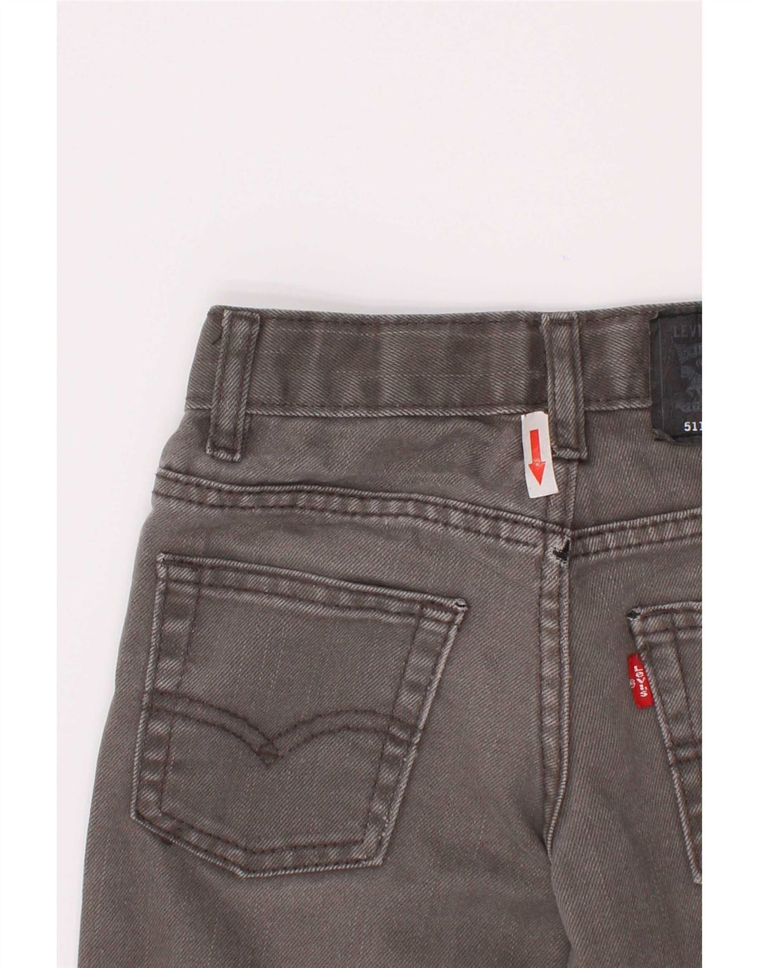 Levi's Jungen 511 Distressed Slim Jeans 4–5 Jahre W22 L18 Graue Baumwolle