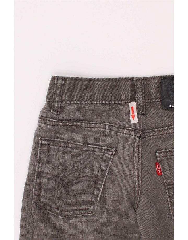 Levi's Jungen 511 Distressed Slim Jeans 4–5 Jahre W22 L18 Graue Baumwolle