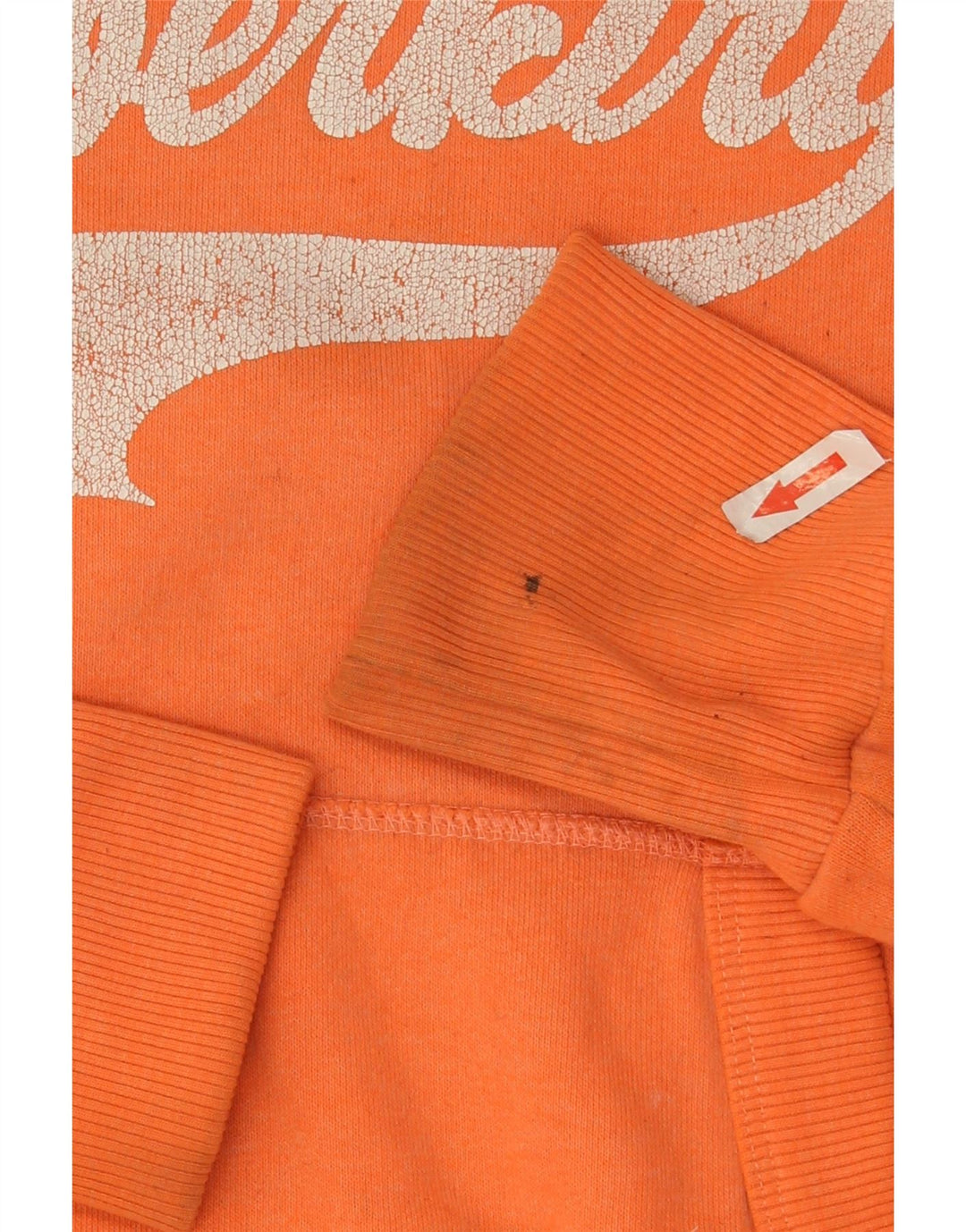 Superdry Damen-Kapuzenpullover mit Grafik, UK 10, Größe S, Orange, Polyester