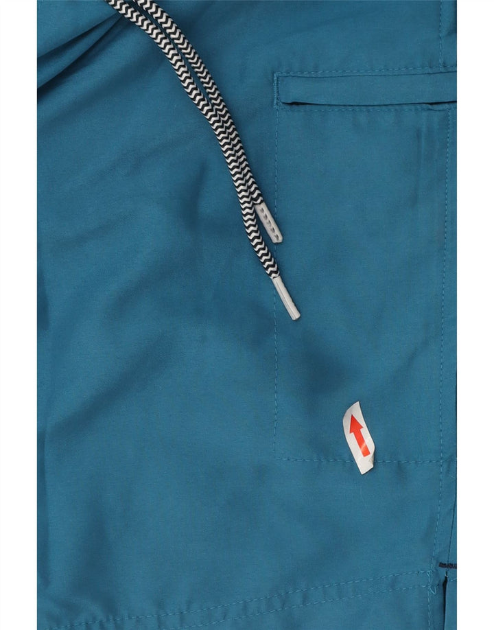Marks & Spencer Herren Peacock Cargo-Badeshorts aus mittelblauem Polyester