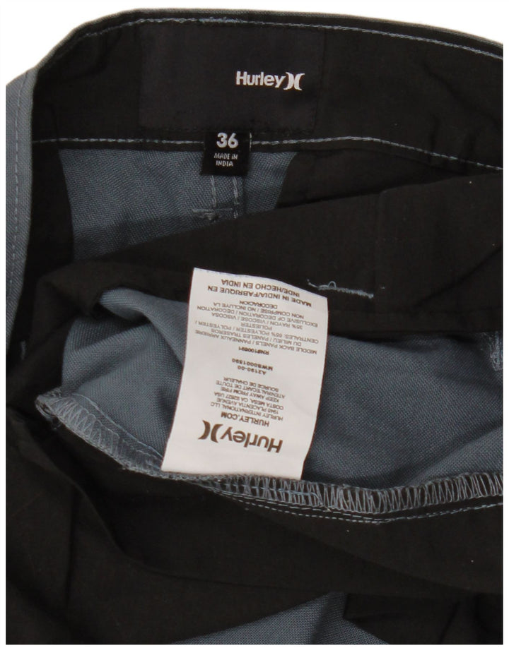 HURLEY Herren-Chino-Shorts W36, groß, blaues Viskose