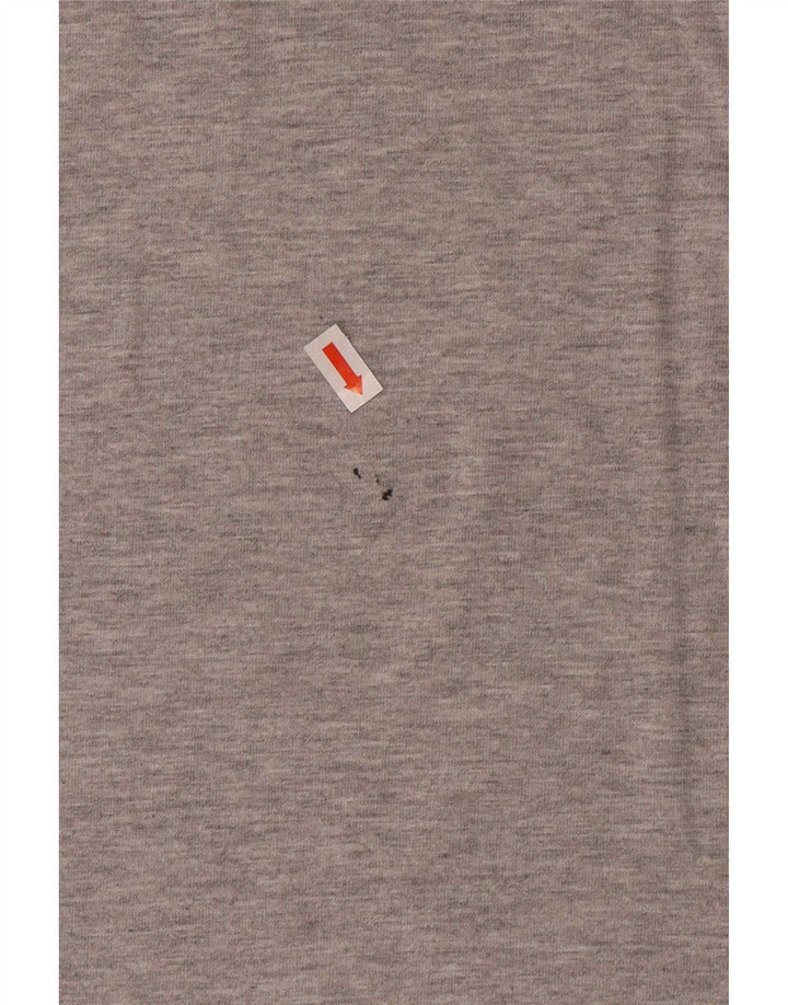 Animal-Grafik-T-Shirt-Oberteil für Herren aus mittelgrauer Baumwolle