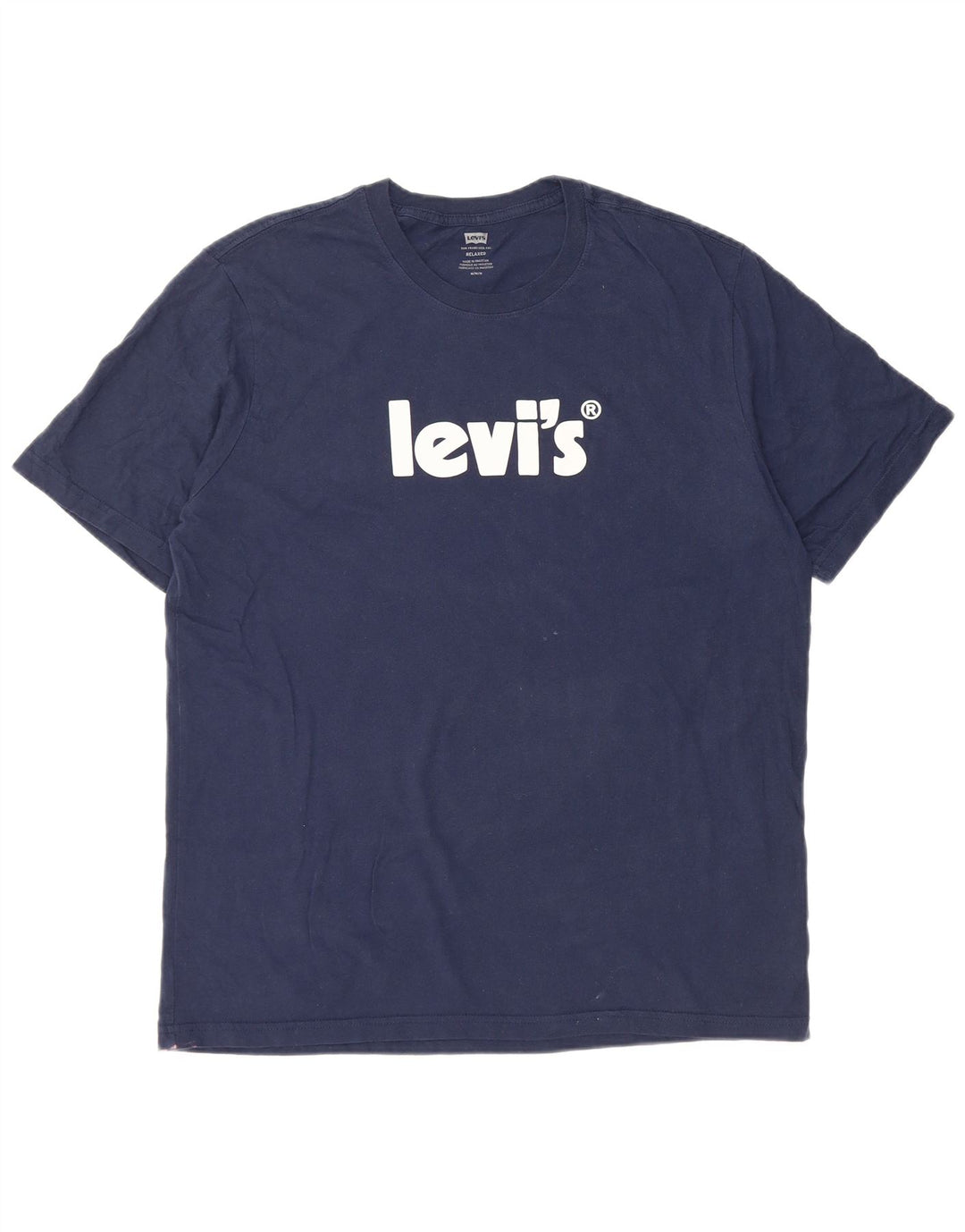 Levi's Herren Relaxed Graphic T-Shirt Top aus Baumwolle in mittlerem Marineblau