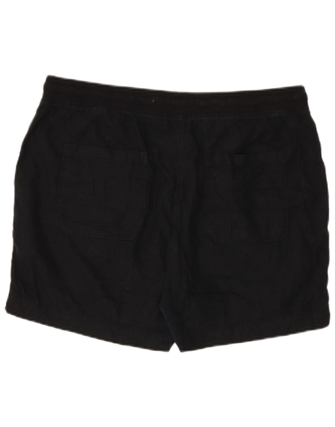 Marks & Spencer Damen Chinoshorts UK 16 Large W36 Schwarzes Leinen