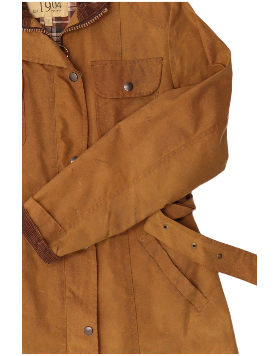 PORTWEST Damenjacke aus gewachster Baumwolle, UK 12, mittelbeige Baumwolle