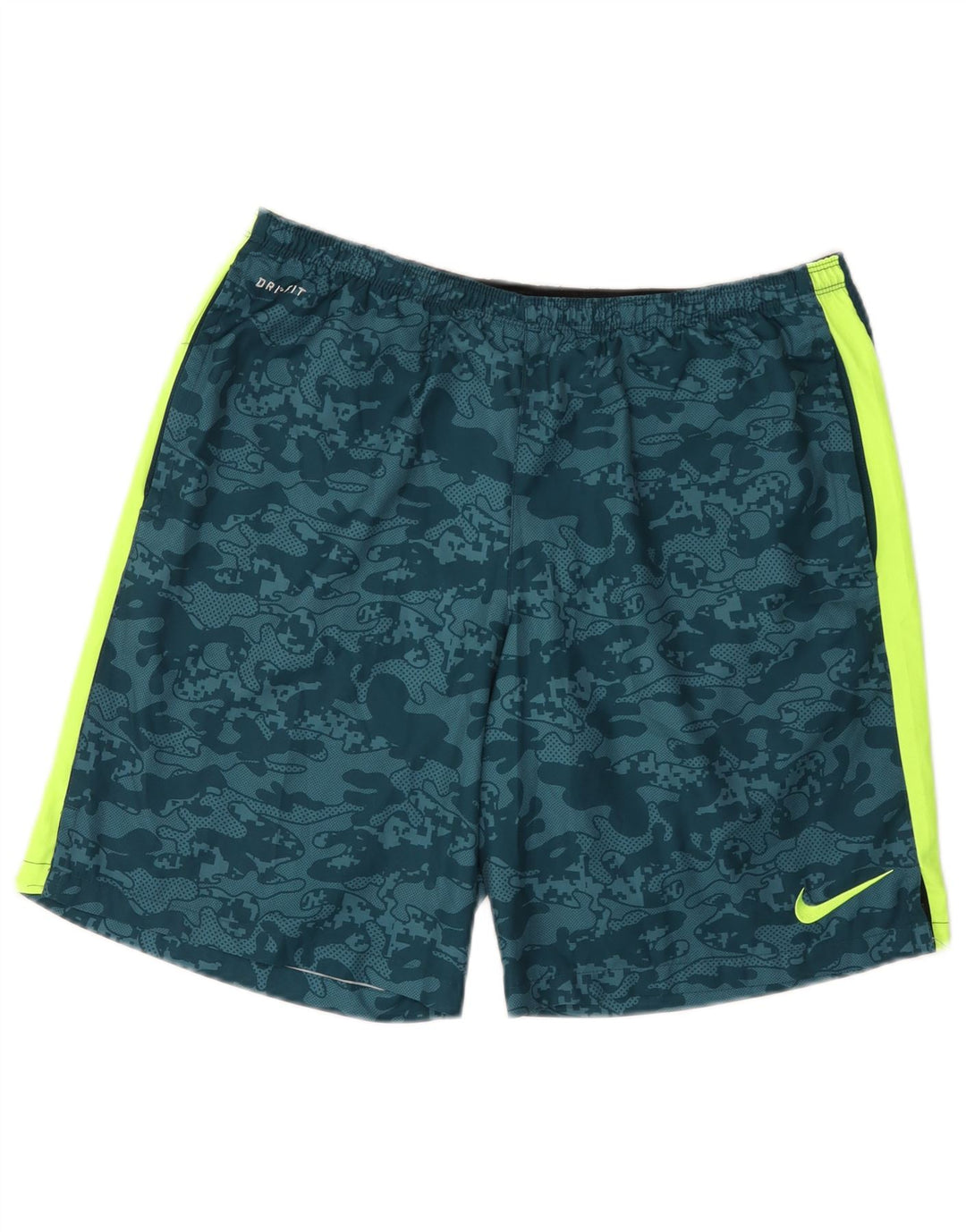 Nike Herren Dri Fit Sportshorts, großes, blaues Camouflage-Polyester