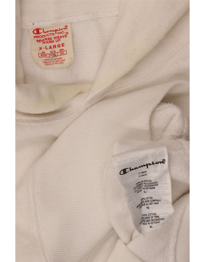 Champion Herren Kapuzenpullover XL, weiße Baumwolle