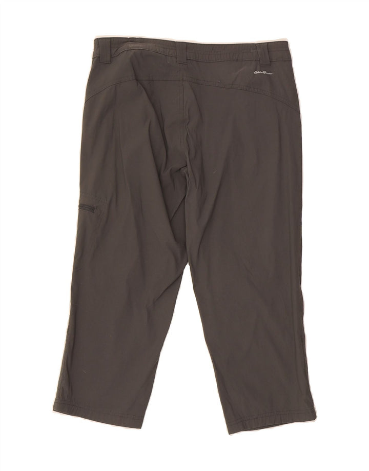 EDDIE BAUER Womens Straight Cargo Capri Trousers US 8 Medium W30 L20 Grey Vintage Eddie Bauer and Second-Hand Eddie Bauer from Messina Hembry 