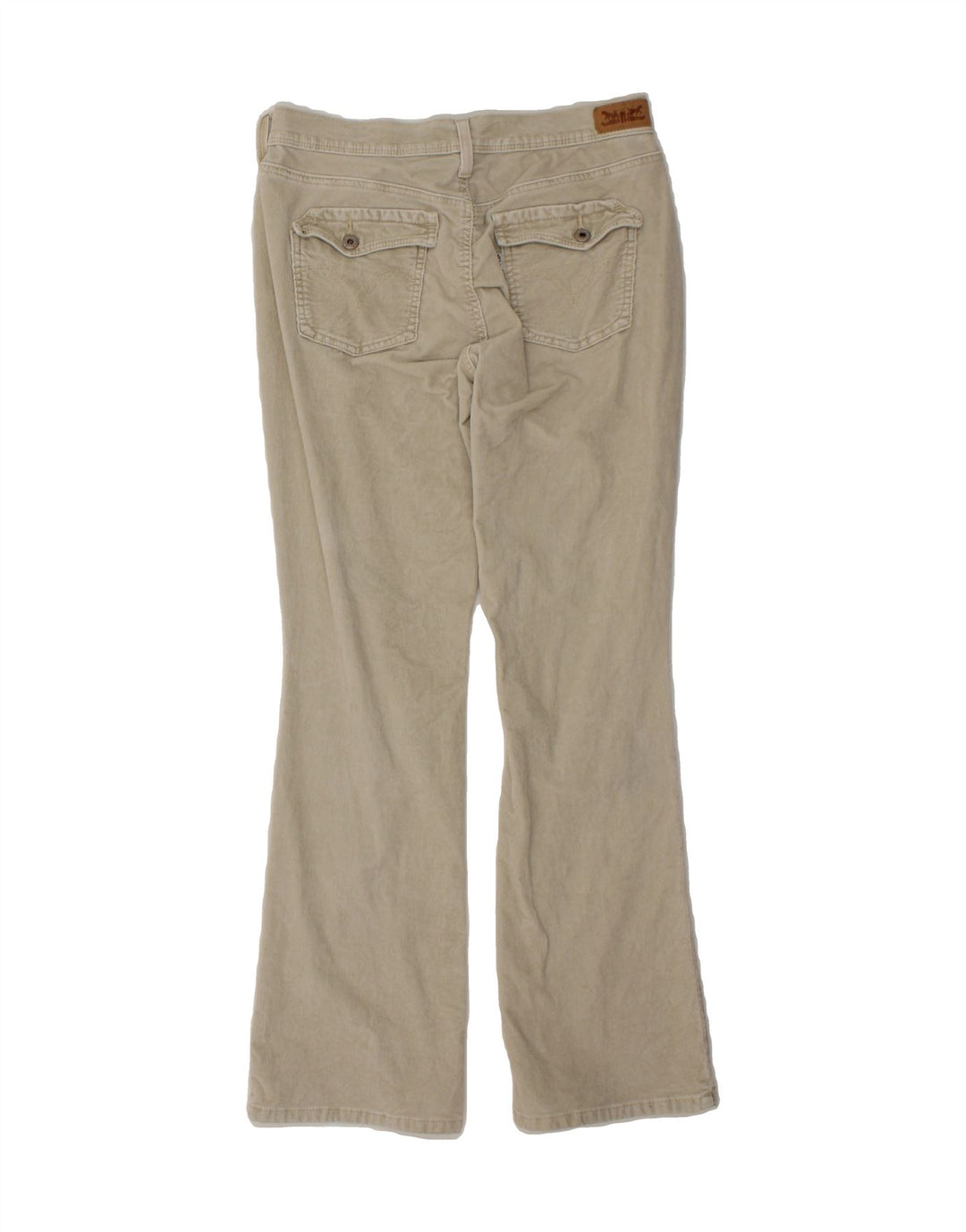 LEVI'S Womens Bootcut Corduroy Trousers US 6 Medium W30 L30 Off White Vintage Levi's and Second-Hand Levi's from Messina Hembry 