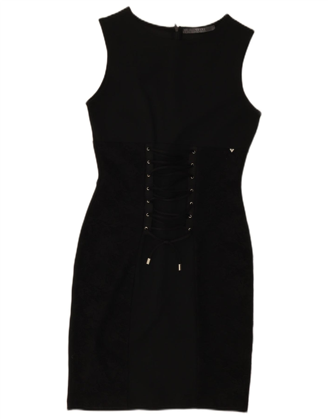 Guess Ärmelloses Etuikleid für Damen, Gr. 8, Schwarz