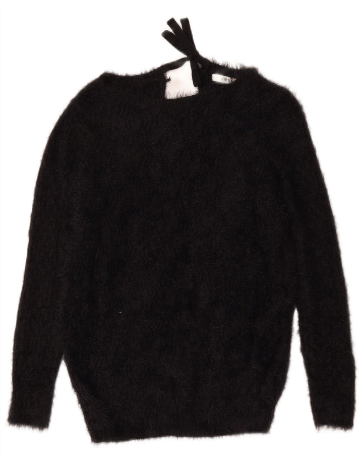 Oasis Damen-Pullover mit U-Boot-Ausschnitt, Gr. 10, Größe S, Schwarz, Polyamid