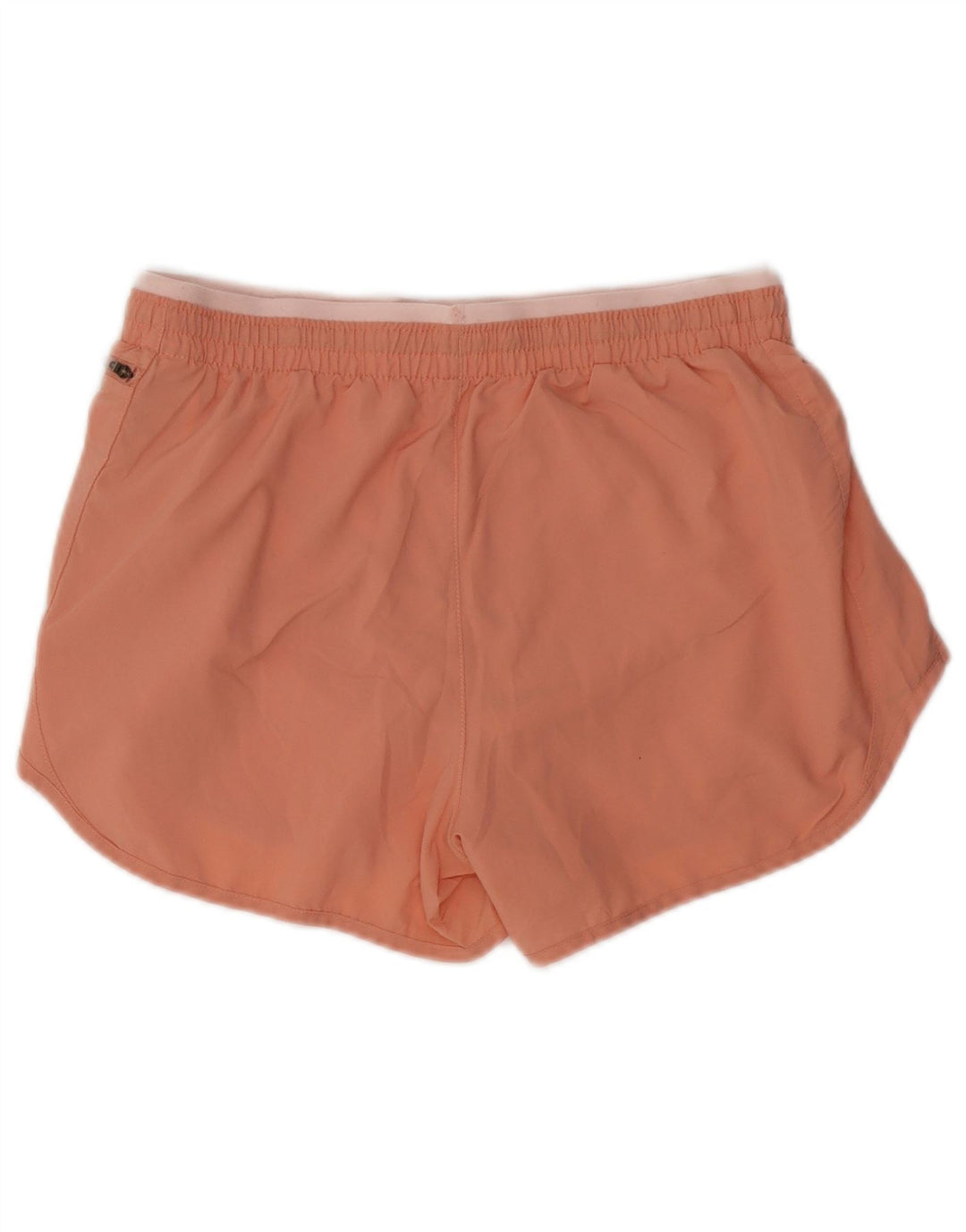 Nike Damen-Sportshorts UK 12 Mittelrosa gestreift aus Polyester