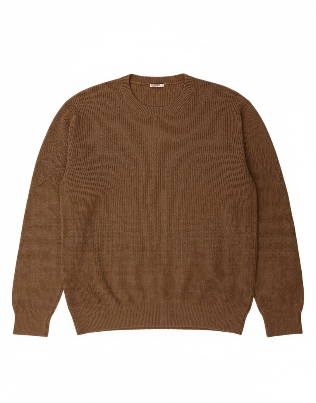 Carrera Herren-Pullover mit Rundhalsausschnitt, 2XL, braune Baumwolle