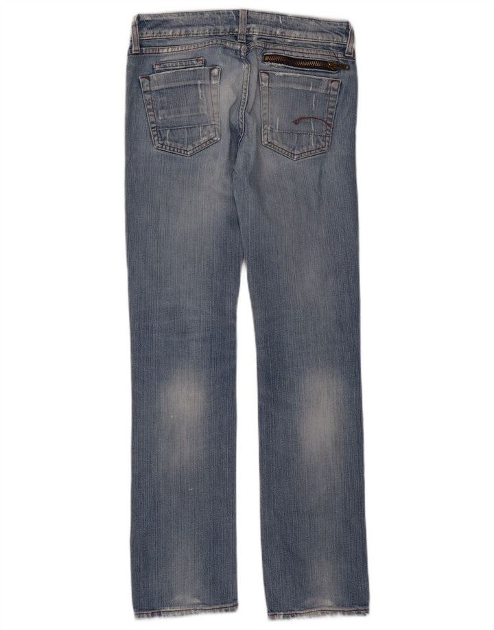 G-Star Damen Straight Jeans W27 L32 Blaue Baumwolle