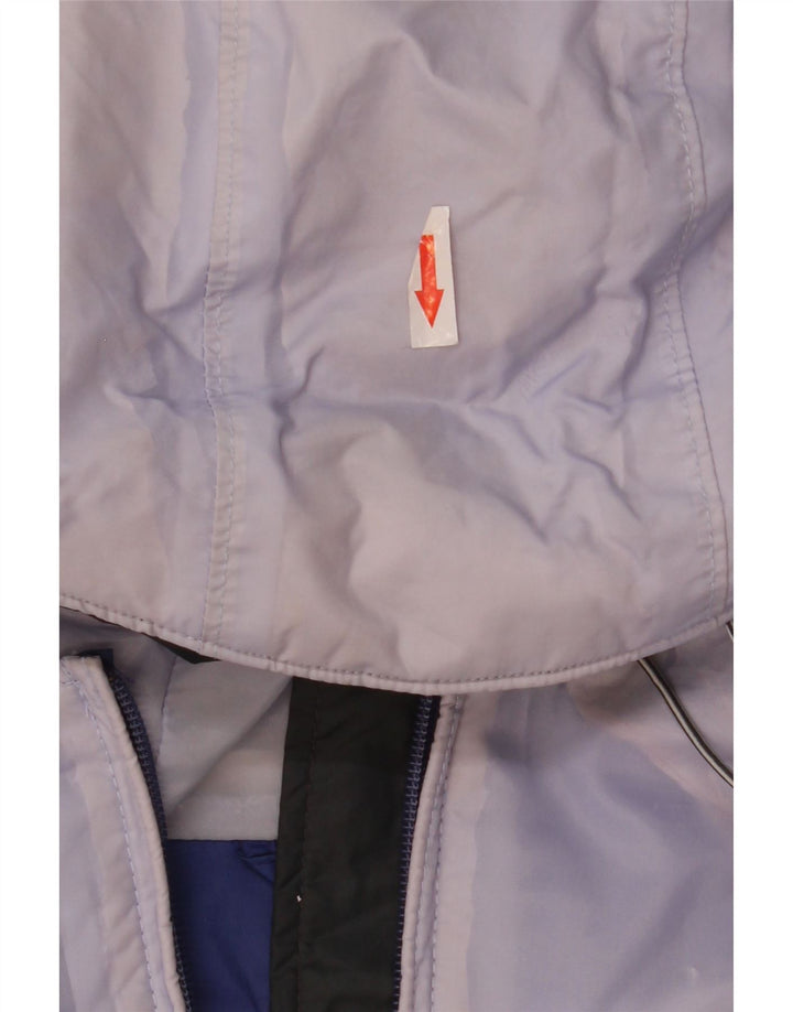 Columbia Damen Omni-Tech Kapuzen-Regenjacke UK 14 Mittelblauer Farbblock