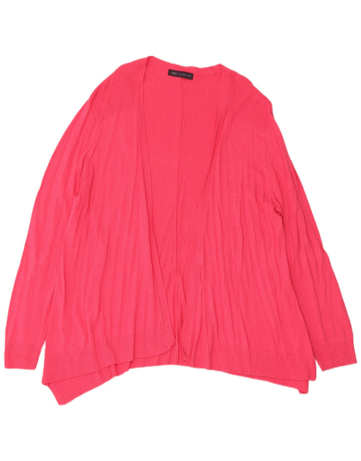 Marks & Spencer Offener Damen-Cardigan-Pullover UK 14 Large Pink