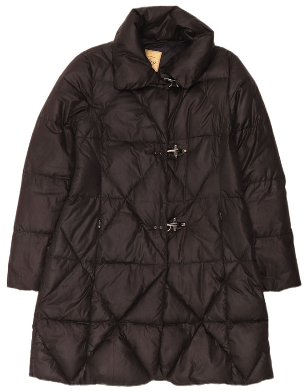 Fay Damen Wattierter Mantel UK 16 Large Schwarz Polyester