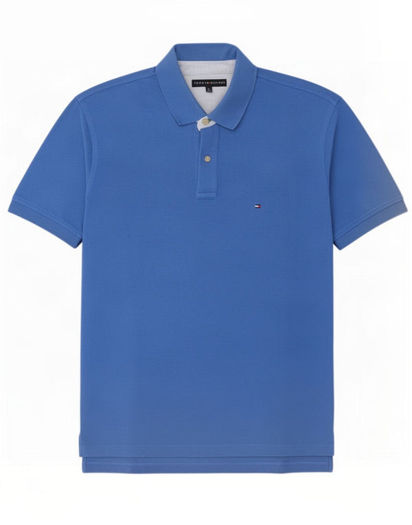 Tommy Hilfiger Herren Poloshirt XL Blau Baumwolle