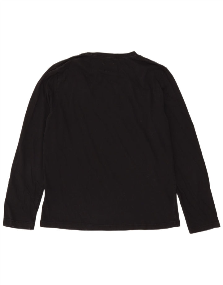 Wrangler Mens Graphic Top Langarm XL Schwarz Baumwolle