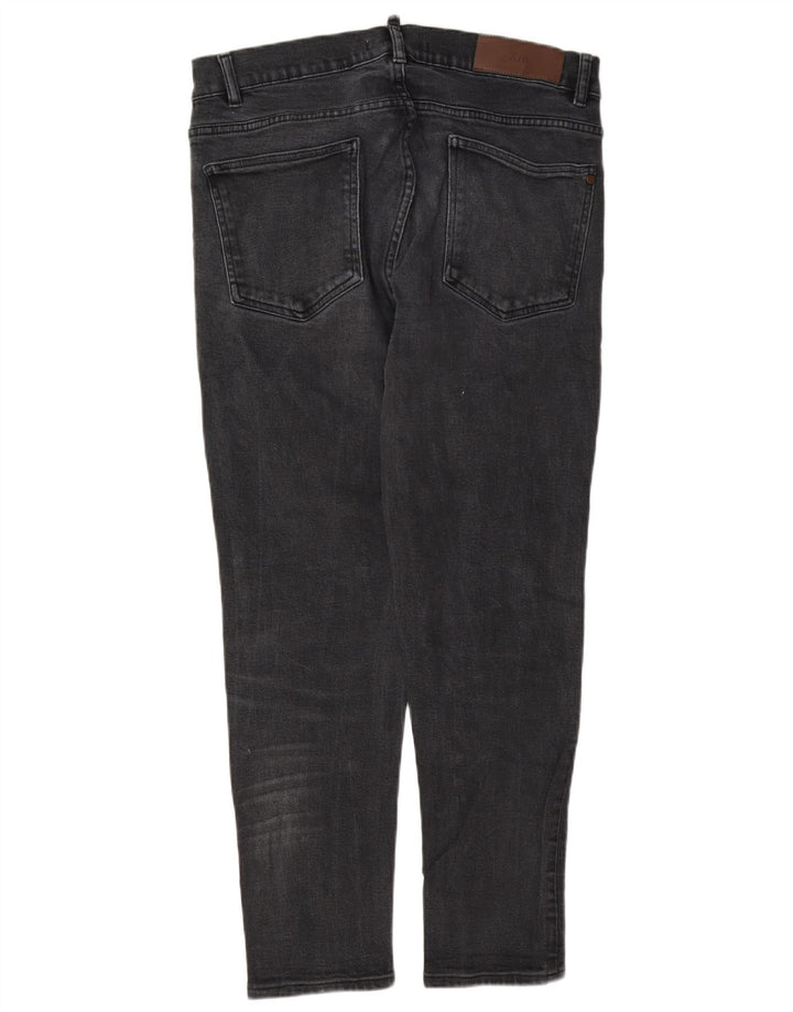 Zara Herren Slim Jeans EU 44 Large W34 L30 Graues Polyester