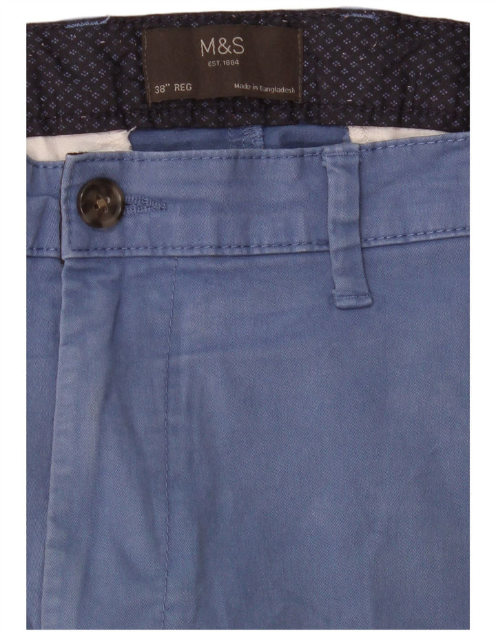 MARKS & SPENCER Herren Chinoshorts W38 XL Blau