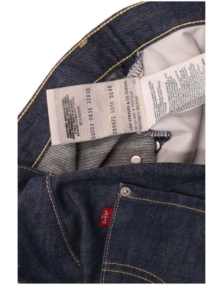 LEVI'S Herren 501 Straight Jeans W32 L30 Blue Cotton Classic