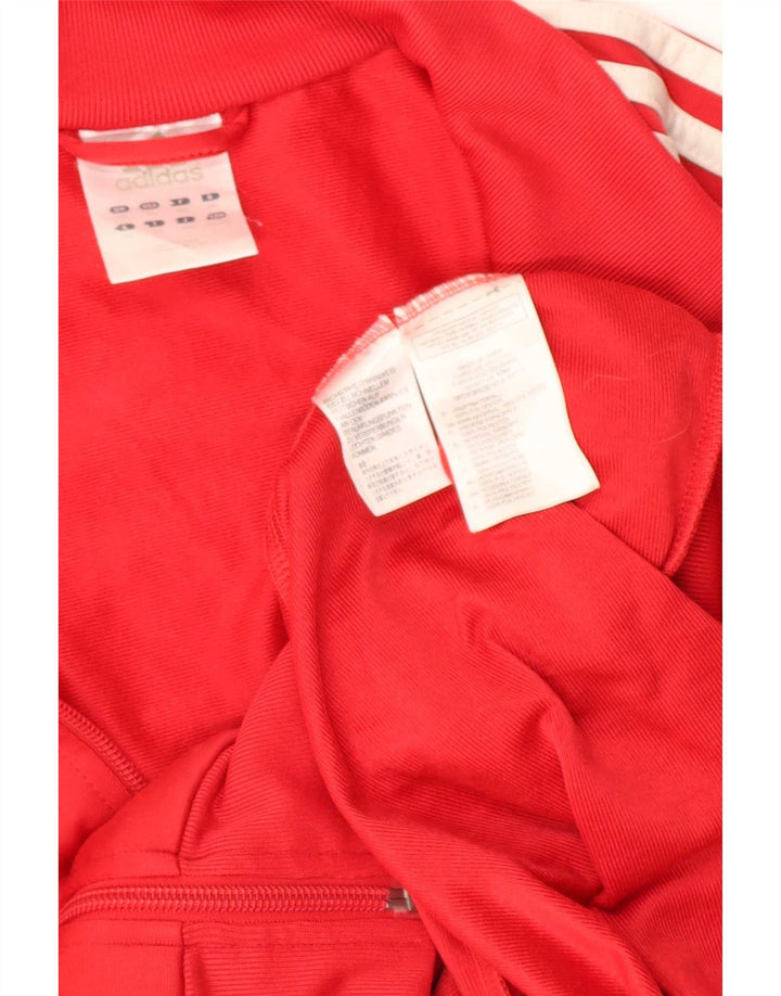 Adidas Herren Trainingsanzug Top Jacke 2XL Rot Polyester