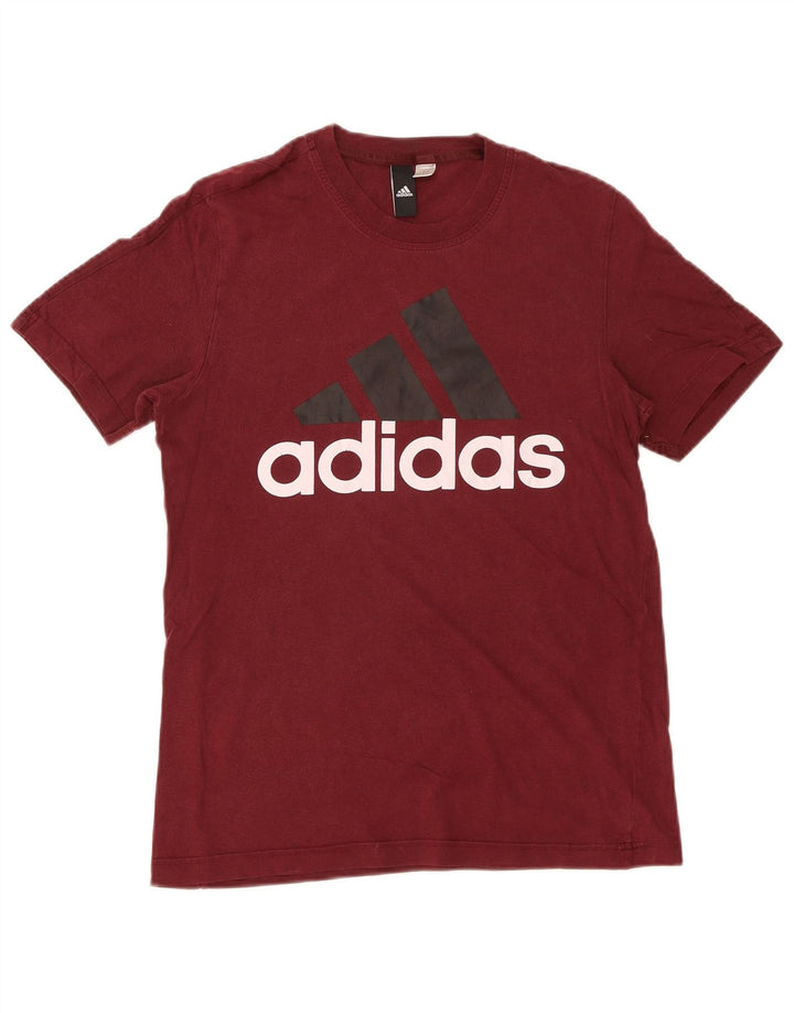 Adidas Herren Grafik T-Shirt Top Small Kastanienbraun
