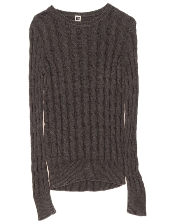 Gap Damen-Pullover mit U-Boot-Ausschnitt, UK 14, Mittelgrau