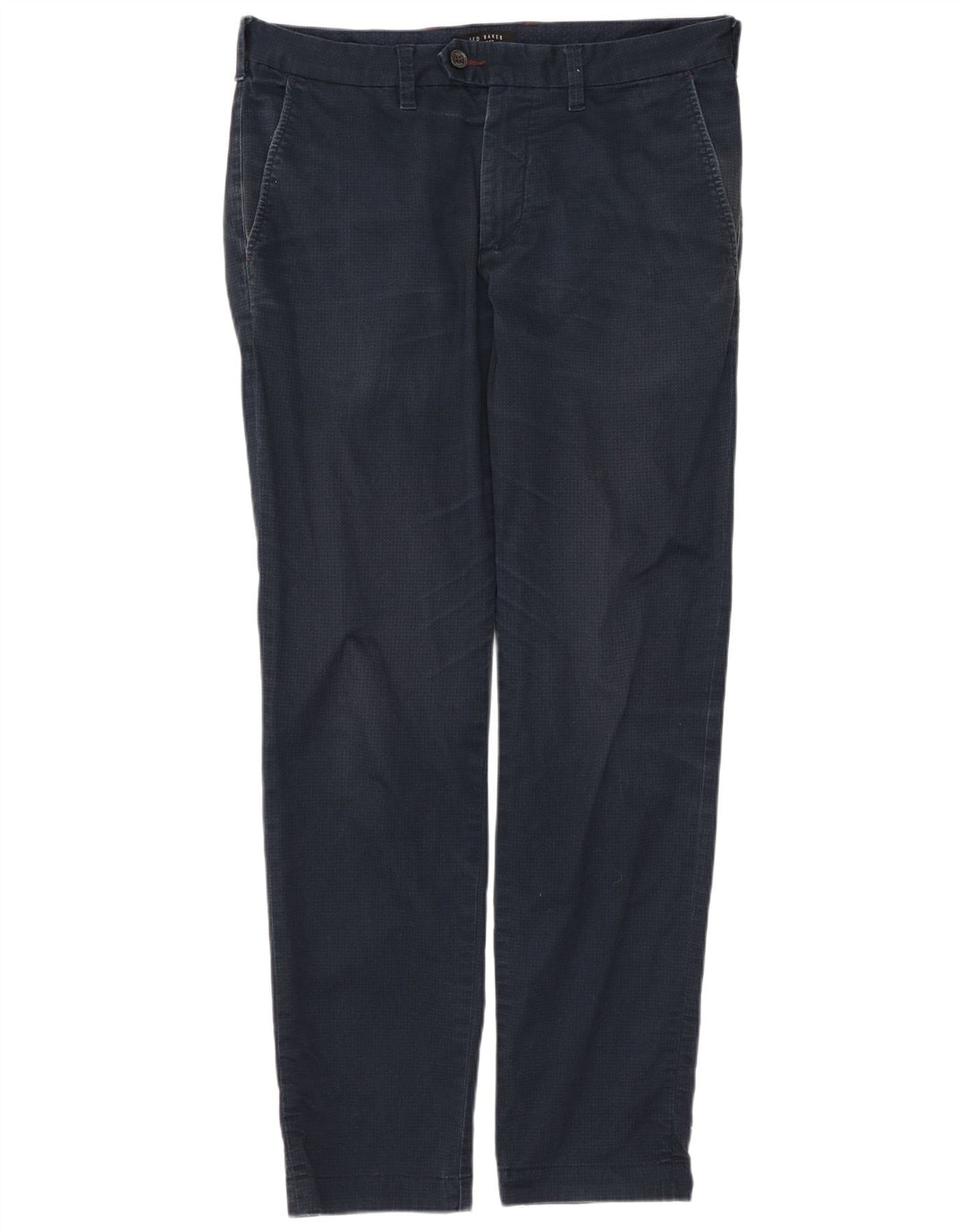 Ted Baker Slim-Anzughose für Herren, W30 L29, marineblaue Baumwolle