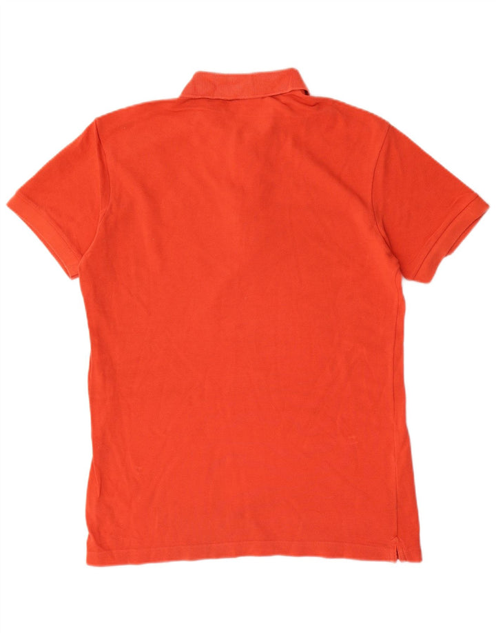 LACOSTE Herren Slim Fit Poloshirt Größe 4 Mittelorange Baumwolle