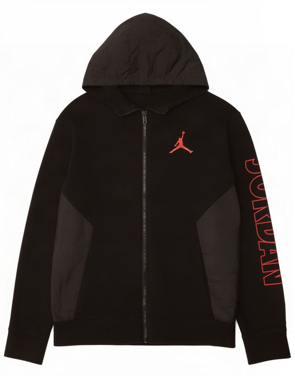 Jordan Boys Graphic Zip Hoodie Sweater 13–14 Jahre XL Schwarze Baumwolle