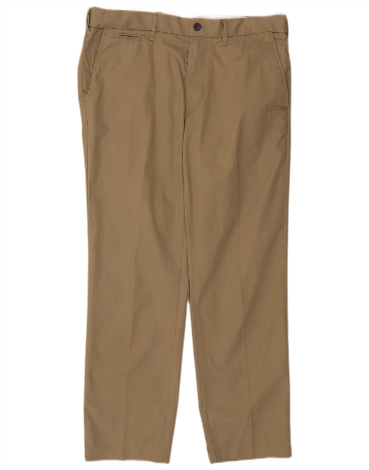 Marks & Spencer Herren-Chinohose mit normaler Passform, W36, L29, Beige, Baumwolle