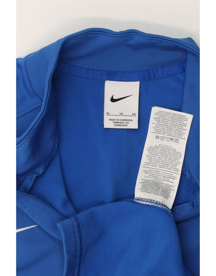 NIKE Damen-Pullover-Trainingsanzugoberteil mit Reißverschluss, UK 18, XL, Blau, Polyester