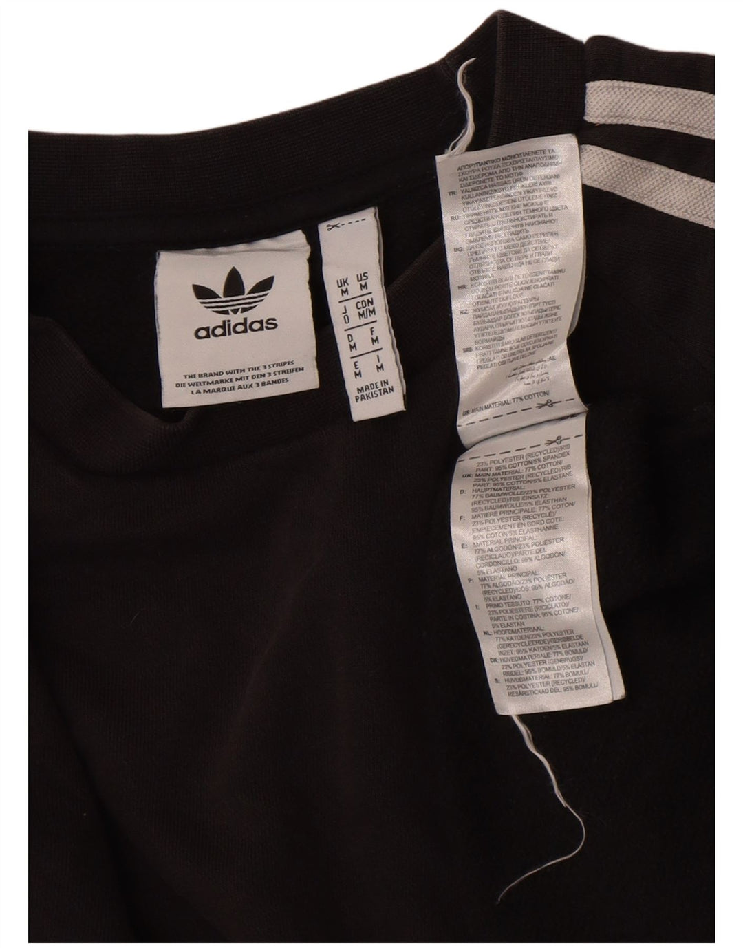 Adidas Herren Sweatshirt Pullover Medium Schwarz Baumwolle