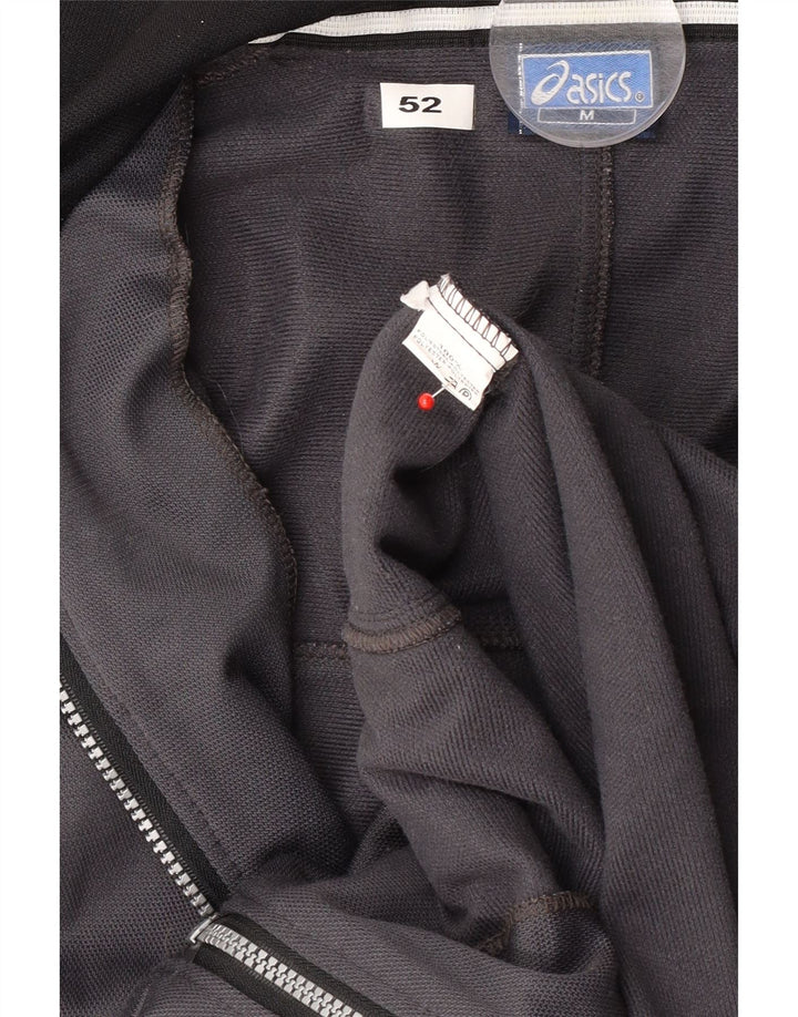 Asics Herren-Trainingsanzugoberjacke aus mittelgrauem Polyester