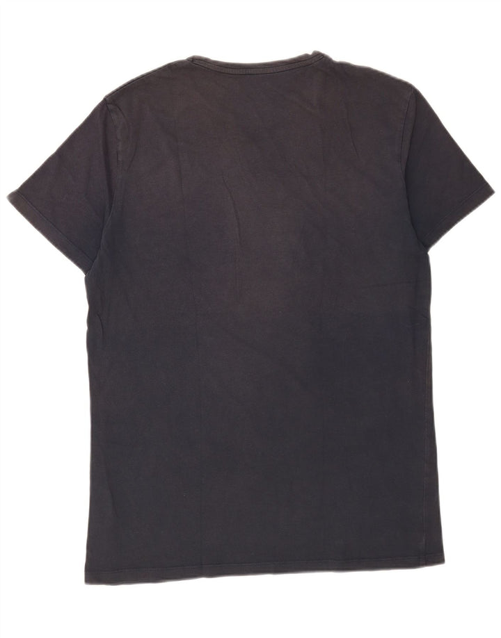 Timberland Herren Grafik-T-Shirt-Oberteil aus mittelblauer Baumwolle