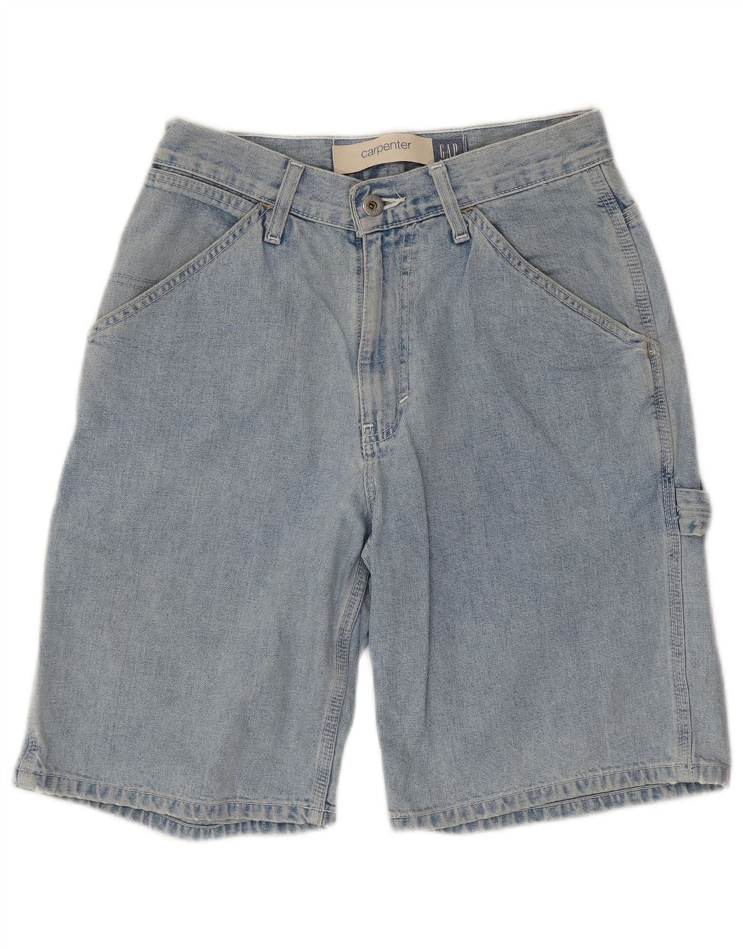 GAP Herren Carpenter Cargo Denim Shorts W28 Small Blau Baumwolle