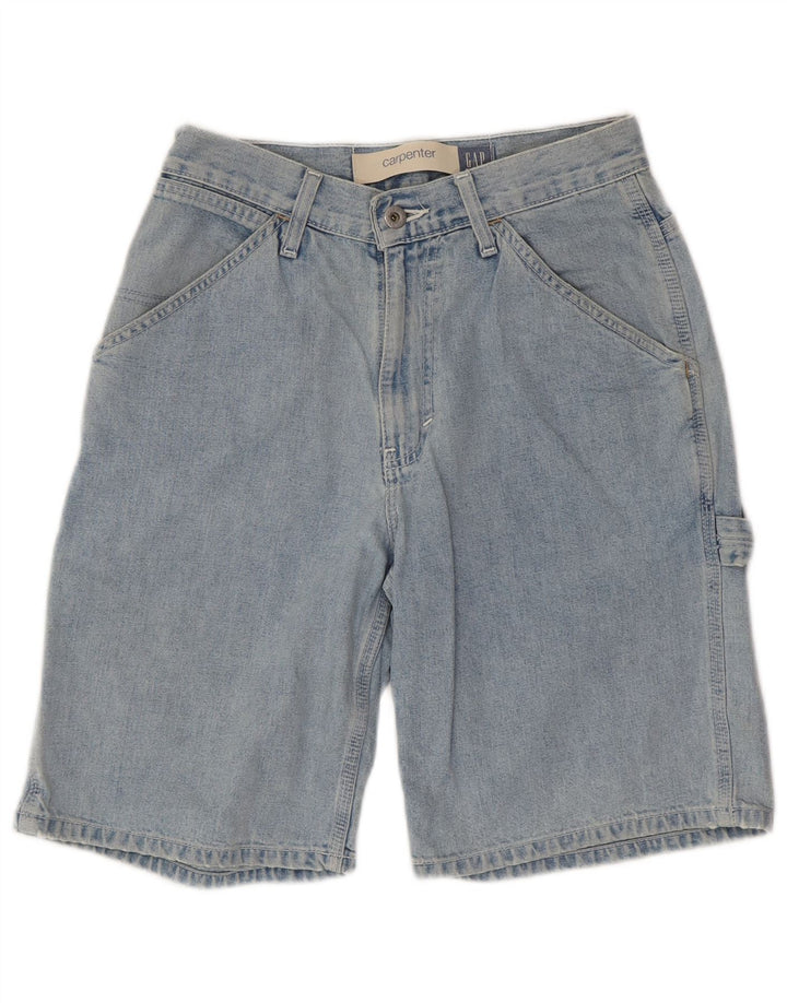 GAP Herren Carpenter Cargo Denim Shorts W28 Small Blau Baumwolle