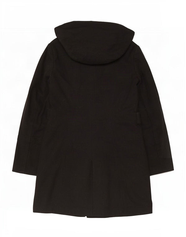 Zara Damen-Windbreaker-Mantel mit Kapuze, UK 18, XL, Schwarz, Polyester