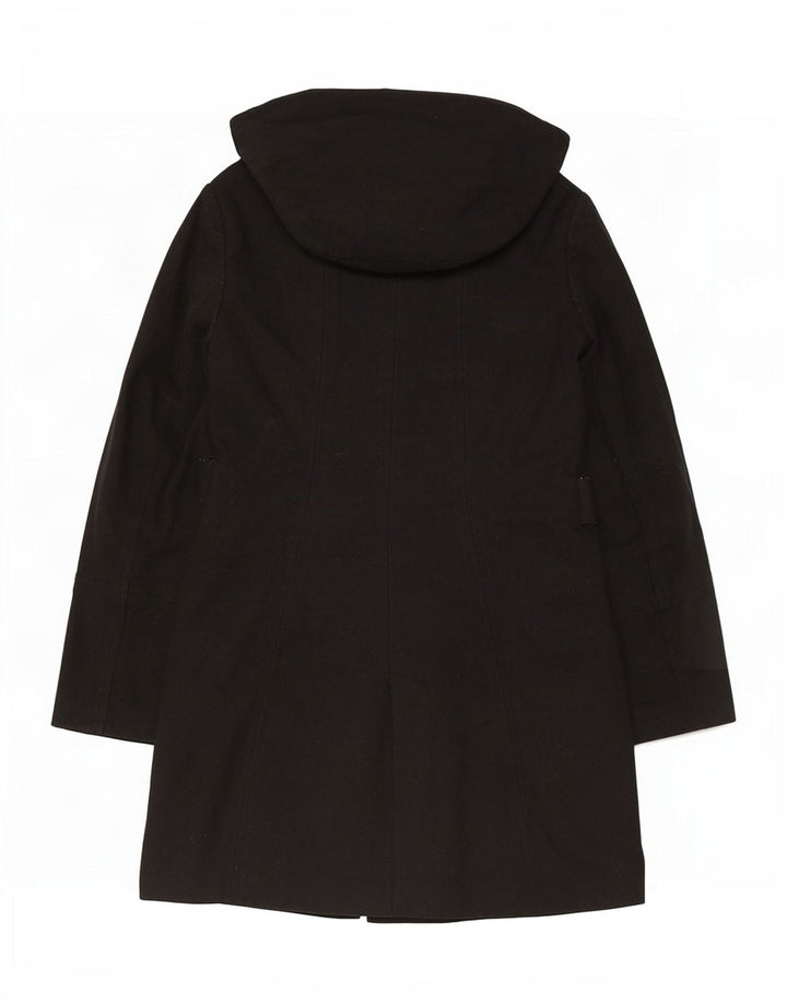 Zara Damen-Windbreaker-Mantel mit Kapuze, UK 18, XL, Schwarz, Polyester