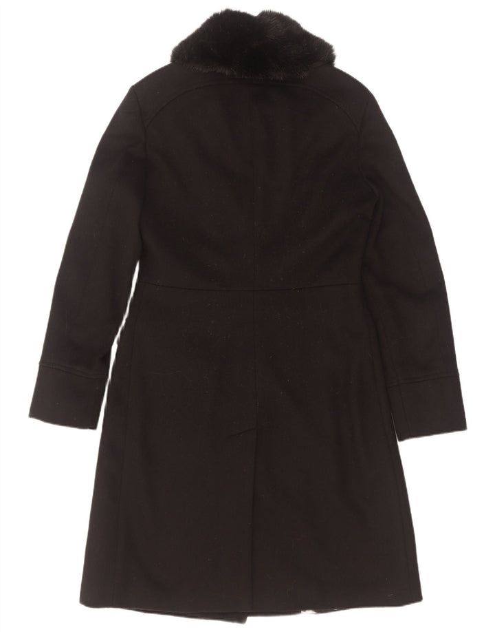 Guess By Marciano Damen Zweireihiger Mantel IT 42 Mittelschwarze Wolle