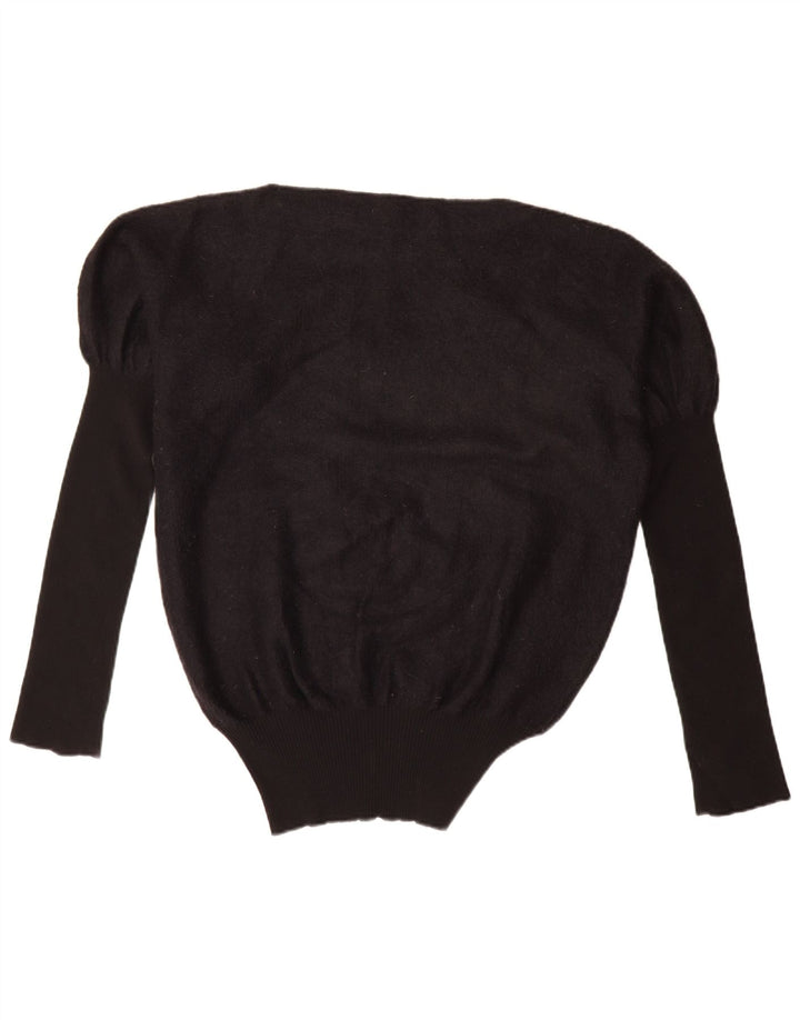Les Copains Damen Übergroßer Pullover mit U-Boot-Ausschnitt IT 42 Mittelschwarz