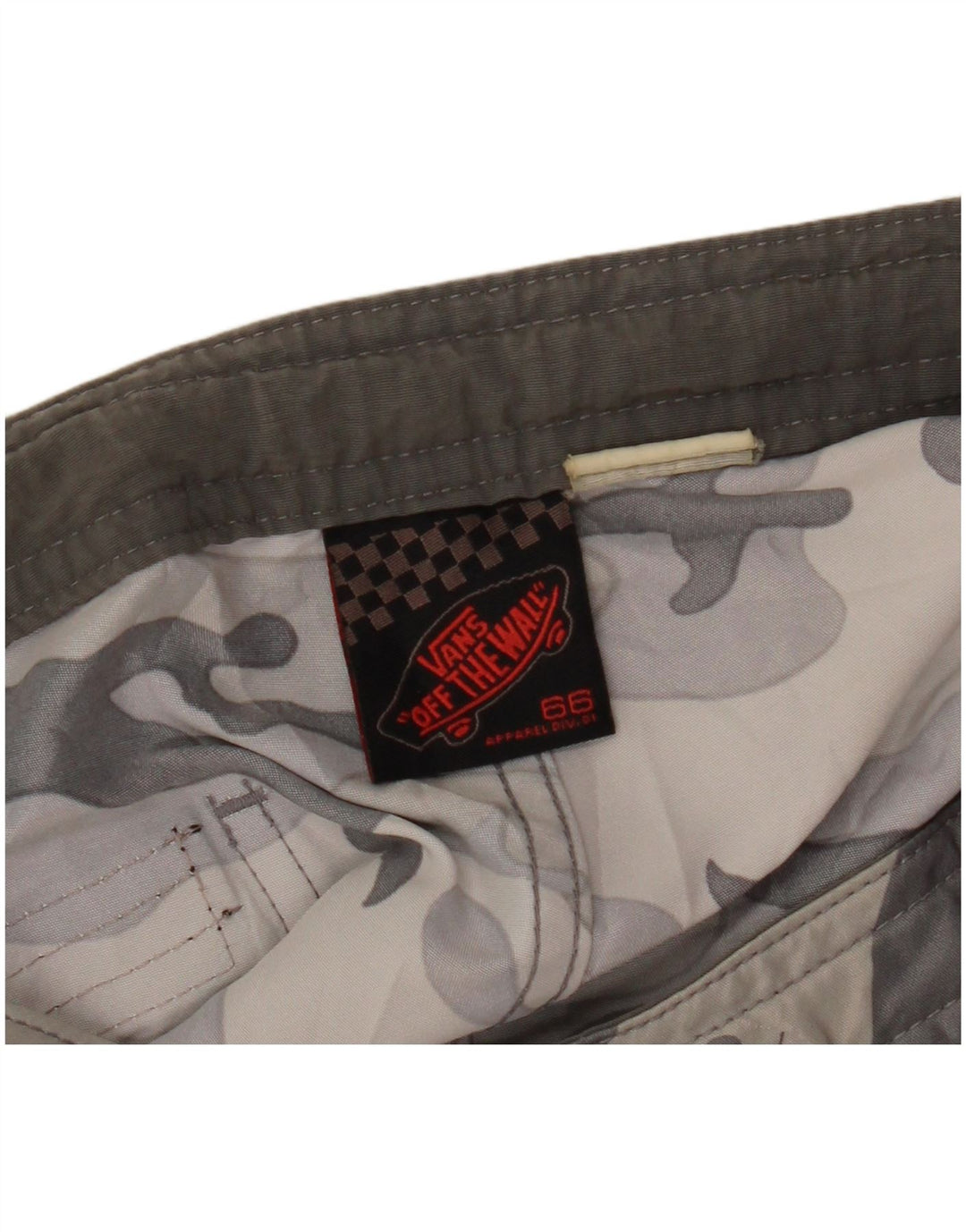 VANS Damen Freizeitshorts W27 Small Grau Camouflage